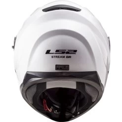 LS2 Stream Helmet Solid -HJC Store ls2 stream helmet solid white back 39785.1616893167