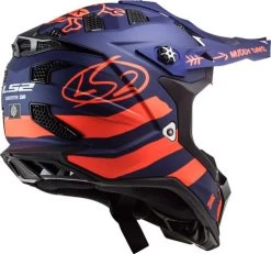 LS2 Subverter Evo Cargo Helmet -HJC Store ls2 subverter evo cargo helmet blue orange back 61606.1633132475