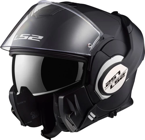 LS2 Valiant Helmet Matte Black 4 LS2 Valiant Helmet Matte Black - Image 4
