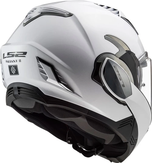LS2 Valiant II Helmet Gloss White 7 LS2 Valiant II Helmet Gloss White - Image 7