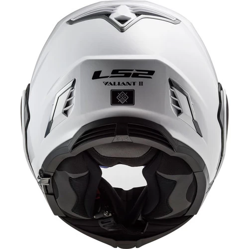 LS2 Valiant II Helmet Gloss White 8 LS2 Valiant II Helmet Gloss White - Image 8