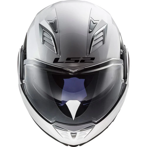 LS2 Valiant II Helmet Gloss White 4 LS2 Valiant II Helmet Gloss White - Image 4