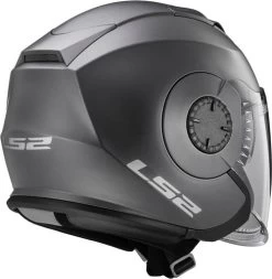 LS2 Verso Helmet Solid 20 LS2 Verso Helmet Solid -HJC Store ls2 verso helmet solid matte titanium back 57382.1617196544