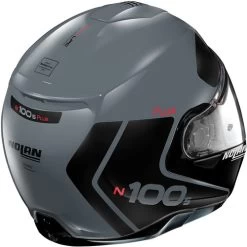 Nolan N100-5 Distinctive Helmet -HJC Store nolan 100 5 distinctive helmet gloss grey black back 16795.1683790175