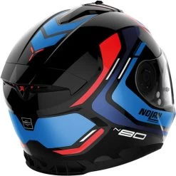 Nolan N80-8 Ally Helmet -HJC Store nolan n80 8 ally helmet blue black red back right 70301.1684051330