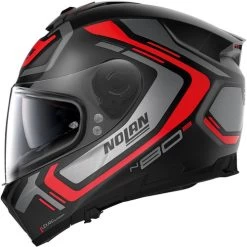 Nolan N80-8 Ally Helmet -HJC Store nolan n80 8 ally helmet red black grey left 76165.1684051448