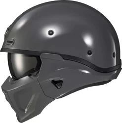 Scorpion Covert X Helmet Solids -HJC Store scorpion covert x helmet solid cement grey left 69634.1579093342