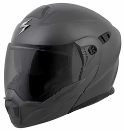 Scorpion EXO-AT950 Solid Helmet -HJC Store scorpion exo at950 helmet matte anthracite front no peak 09722.1518667103