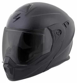 Scorpion EXO-AT950 Solid Helmet -HJC Store scorpion exo at950 helmet matte black front left no peak 39717.1518667192
