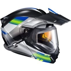Scorpion EXO-AT950 Zec Snow Helmet - Dual Shield -HJC Store scorpion exo at950 zec dual shield helmet blue hi viz right 50930.1698283354