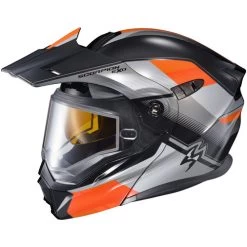 Scorpion EXO-AT950 Zec Snow Helmet - Dual Shield -HJC Store scorpion exo at950 zec dual shield helmet orange 55102.1698282987