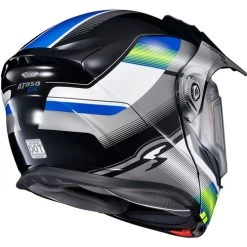 Scorpion EXO-AT950 Zec Snow Helmet - Electric Shield -HJC Store scorpion exo at950 zec electric shield helmet blue hi viz back 23620.1698284787