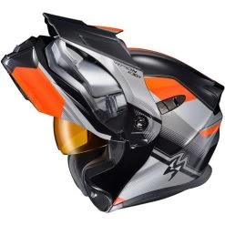 Scorpion EXO-AT950 Zec Snow Helmet - Electric Shield -HJC Store scorpion exo at950 zec electric shield helmet orange left 57311.1698284799