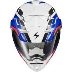 Scorpion EXO-AT960 Hicks Helmet -HJC Store scorpion exo at960 hicks helmet white blue top 59241.1678438639