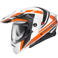 Scorpion EXO-AT960 Hicks Helmet -HJC Store scorpion exo at960 hicks helmet white orange 63140.1678438602