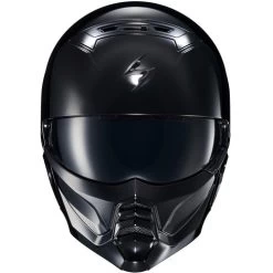 Scorpion EXO Covert 2 Helmet -HJC Store scorpion exo covert 2 helmet black front 63990.1699014835