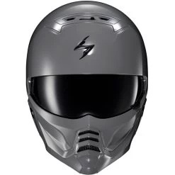 Scorpion EXO Covert 2 Helmet -HJC Store scorpion exo covert 2 helmet cement front 72647.1699014849