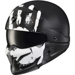 Scorpion Covert Uruk Helmet -HJC Store scorpion exo covert uruk helmet matte white front left 58204.1663726671