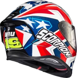 Scorpion EXO-R1 Air Alvaro Bautista Laguna Seca Helmet 5 Scorpion EXO-R1 Air Alvaro Bautista Laguna Seca Helmet -HJC Store scorpion exo r1 air alvaro bautista laguna seca helmet red white blue back right 29426.1639466109