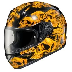 Scorpion EXO-R320 Skull-E Helmet -HJC Store scorpion exo r320 skull e orange left side 03531.1663840582