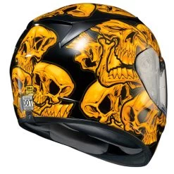 Scorpion EXO-R320 Skull-E Helmet -HJC Store scorpion exo r320 skull e orange rear 83529.1663840594