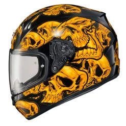 Scorpion EXO-R320 Skull-E Helmet -HJC Store scorpion exo r320 skull e orange side 20365.1663840576