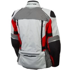 Scorpion Yosemite Jacket -HJC Store scorpion yosemite jacket grey red back left 38164.1573529403