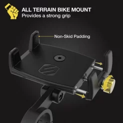 SCOSCHE TerraClamp Cradle Short Handlebar Phone Mount -HJC Store scosche terraclamp cradle short handlebar phone mount non skid padding 81182.1658319524