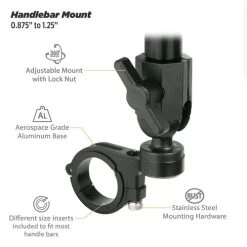 SCOSCHE TerraClamp MagicMount Pro Motorcycle/Bike Handlebar Phone Mount -HJC Store scosche terraclamp magicmount pro motorcycle bike handlebar phone mount base features 19916.1658319183
