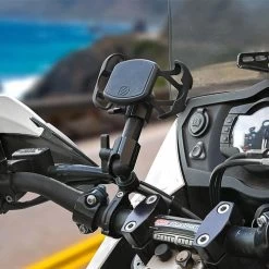 SCOSCHE TerraClamp MagicMount Pro Motorcycle/Bike Handlebar Phone Mount -HJC Store scosche terraclamp magicmount pro motorcycle bike handlebar phone mount on bike 2 07633.1658319237