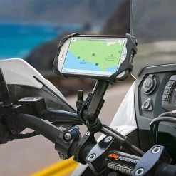SCOSCHE TerraClamp MagicMount Pro Motorcycle/Bike Handlebar Phone Mount -HJC Store scosche terraclamp magicmount pro motorcycle bike handlebar phone mount on bike 10724.1658319216