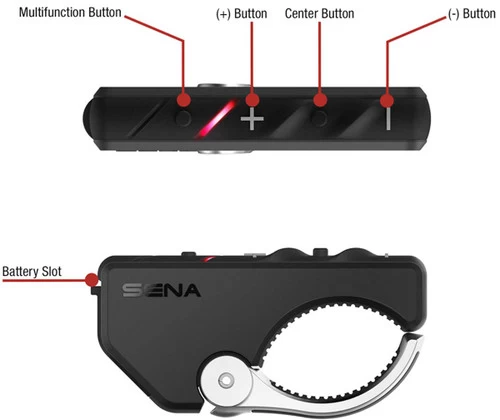 Sena RC4 4 Button Handlebar Remote Control 4 Sena RC4 4 Button Handlebar Remote Control - Image 4