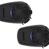 Sena SPH10H-FM Bluetooth Headset And Intercom With FM Tuner For Half Helmets - Dual Pack