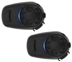 Sena SPH10H-FM Bluetooth Headset And Intercom With FM Tuner For Half Helmets - Dual Pack