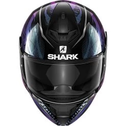 Shark D-Skwal 2 Shigan Helmet -HJC Store shark d skwal 2 shigan helmet black violet glitter front 83449.1627086216