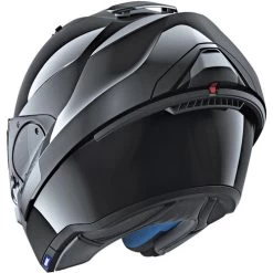 Shark Evo-One 2 Blank Helmet -HJC Store shark evo one 2 blank helmet black back left open 33809.1627175855