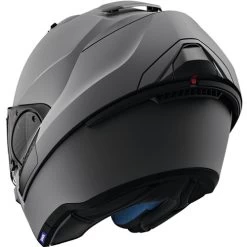 Shark Evo-One 2 Blank Helmet -HJC Store shark evo one 2 blank helmet matte dark grey back left open 54267.1627176086