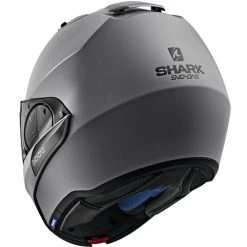 Shark Evo-One 2 Blank Helmet -HJC Store shark evo one 2 blank helmet matte dark grey back left 02857.1627176070