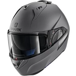 Shark Evo-One 2 Blank Helmet -HJC Store shark evo one 2 blank helmet matte dark grey front left 22850.1627176030