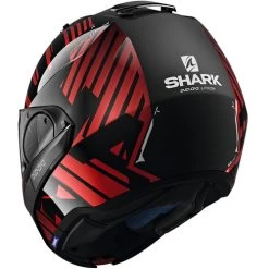 Shark Evo-One 2 Lithion Helmet -HJC Store shark evo one 2 lithion dual helmet black chrome red back left 52170.1627136828