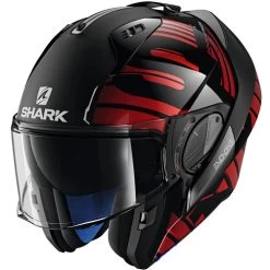 Shark Evo-One 2 Lithion Helmet -HJC Store shark evo one 2 lithion dual helmet black chrome red front left open 73988.1627136594