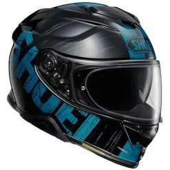 Shoei GT-Air II Glorify Helmet -HJC Store shoei gt air 2 glorify helmet tc 2 black blue right 06436.1693452645