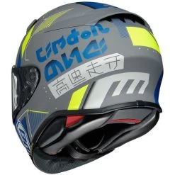 Shoei RF-1400 Accolade Helmet -HJC Store shoei rf 1400 accolade helmet tc 10 grey blue yellow back 65675.1636086847