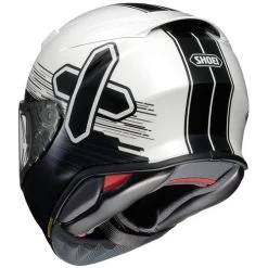 Shoei RF-1400 Ideograph Helmet -HJC Store shoei rf 1400 ideograph helmet tc 6 black white blue back left 21152.1673964223