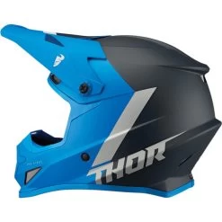 Thor Sector Chev Helmet -HJC Store thor sector chev helmet blue light gray left 56118.1652811961