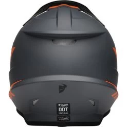 Thor Sector Chev Helmet -HJC Store thor sector chev helmet charcoal orange back 50243.1652915244