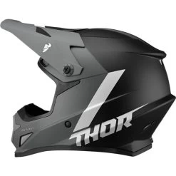 Thor Sector Chev Helmet -HJC Store thor sector chev helmet gray black left 90502.1652812024