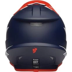 Thor Sector Chev Helmet -HJC Store thor sector chev helmet red navy back 04337.1652812057