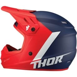 Thor Sector Chev Youth Helmet 29 Thor Sector Chev Youth Helmet -HJC Store thor sector chev youth helmet red navy left 74984.1652888905