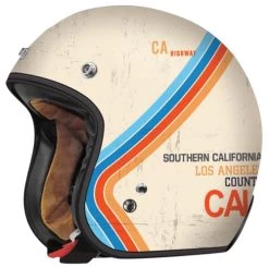 Torc T50 Route 66 Pacific Open Face Helmet Flat White